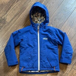 Stio Royal Blue Raferty Hooded Jacket, Kids Size 4
